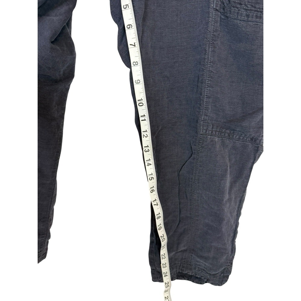 NWT C&C California Grey Cargo Pants Large Elastic Waist Linen Blend New NWT - Picture 5 of 9